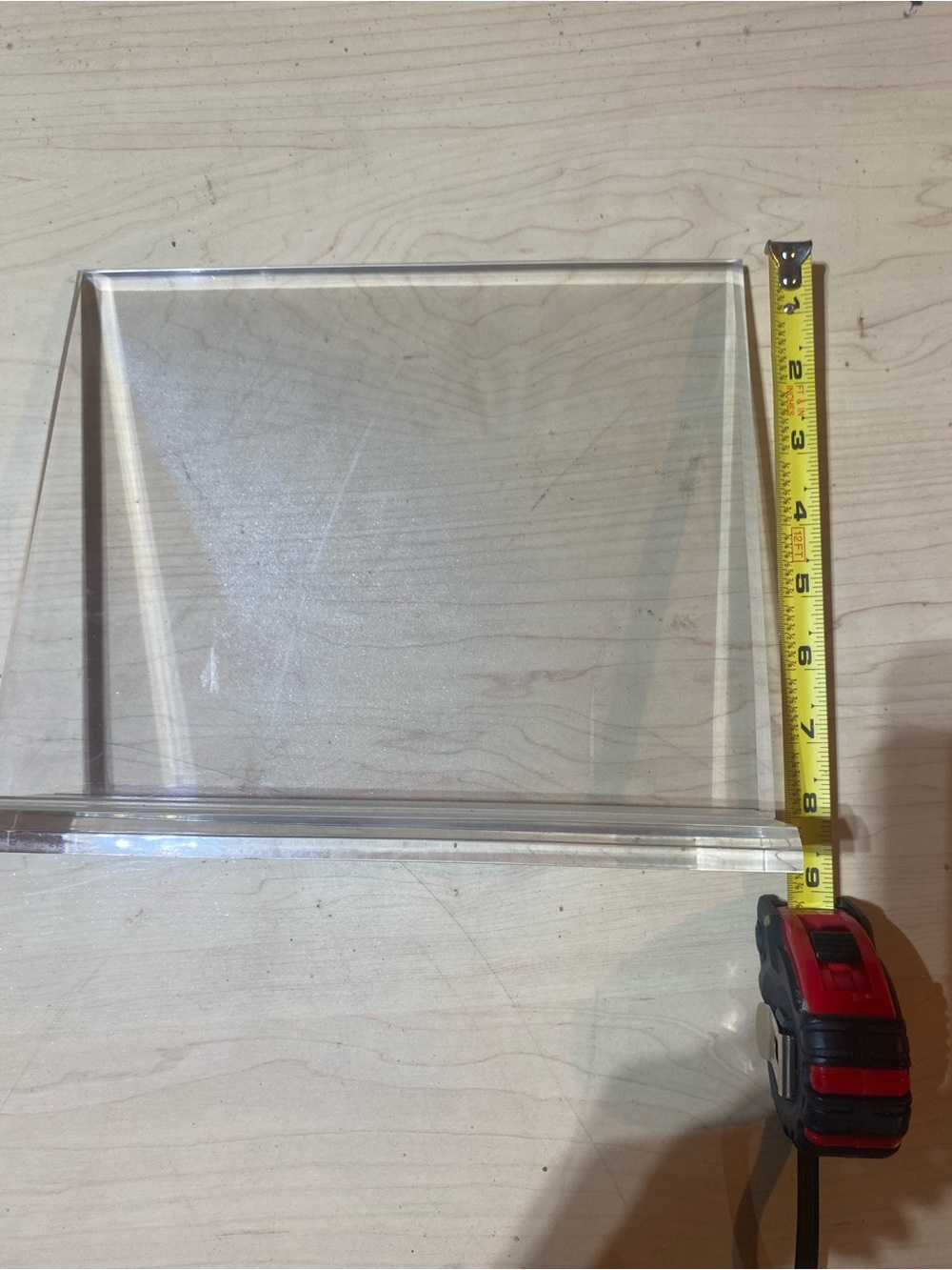 Acrylic/lucite 8 x 10 frame
